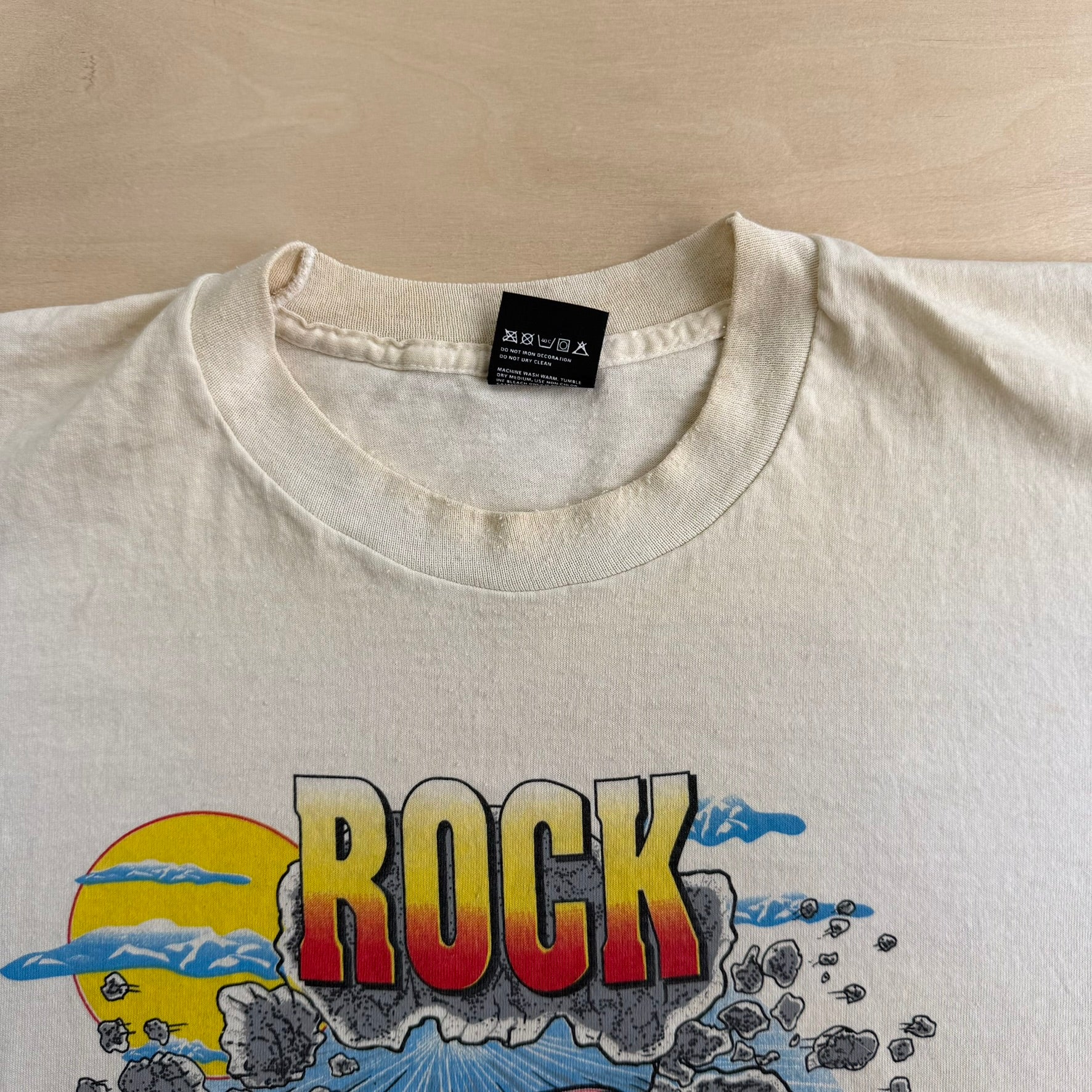 J- Vintage '92 Nascar Budweiser Racing Team Rock Tamer Made In USA  Single Stitch Tee - XL