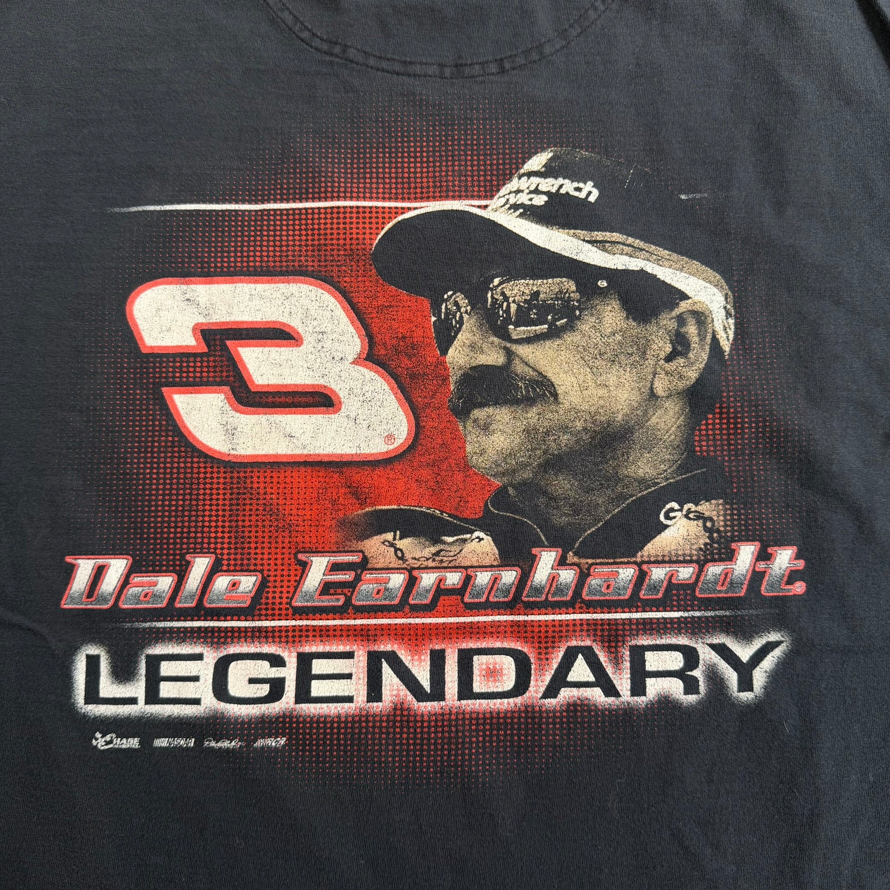 J- Vintage Nascar Dale Earnhardt 7 Times Nascar Cup Champion Graphic Tee - XL