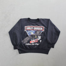 Load image into Gallery viewer, D- Vintage Harley Davidson Canadian Flag Follow No One Crewneck
