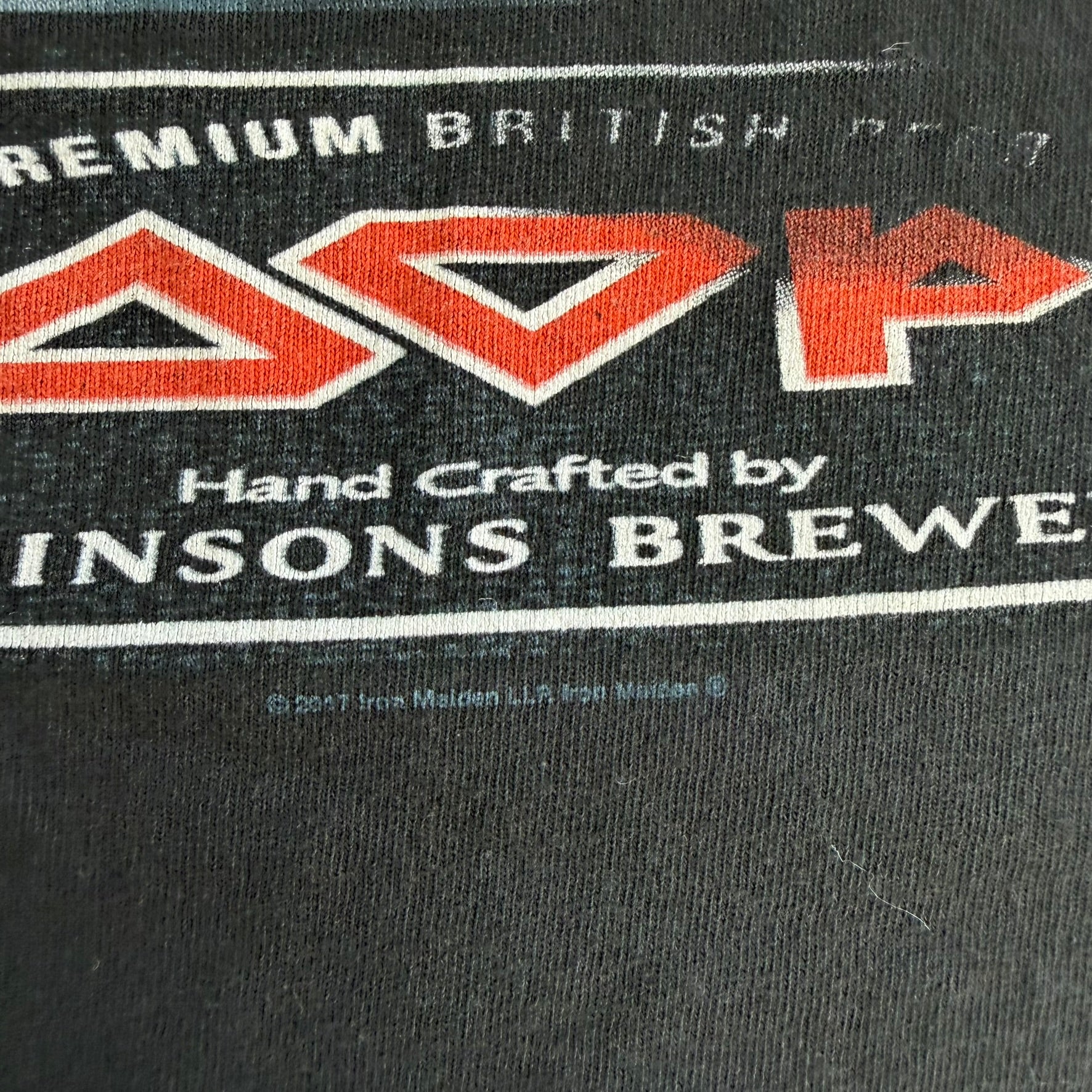 J- '17 Iron Maiden Trooper Beer Graphic Logo Tee - L