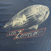 J- '11 Led Zeppelin Reprint 1977 Los Angeles Concert Zeppelin Graphic Tee - XL