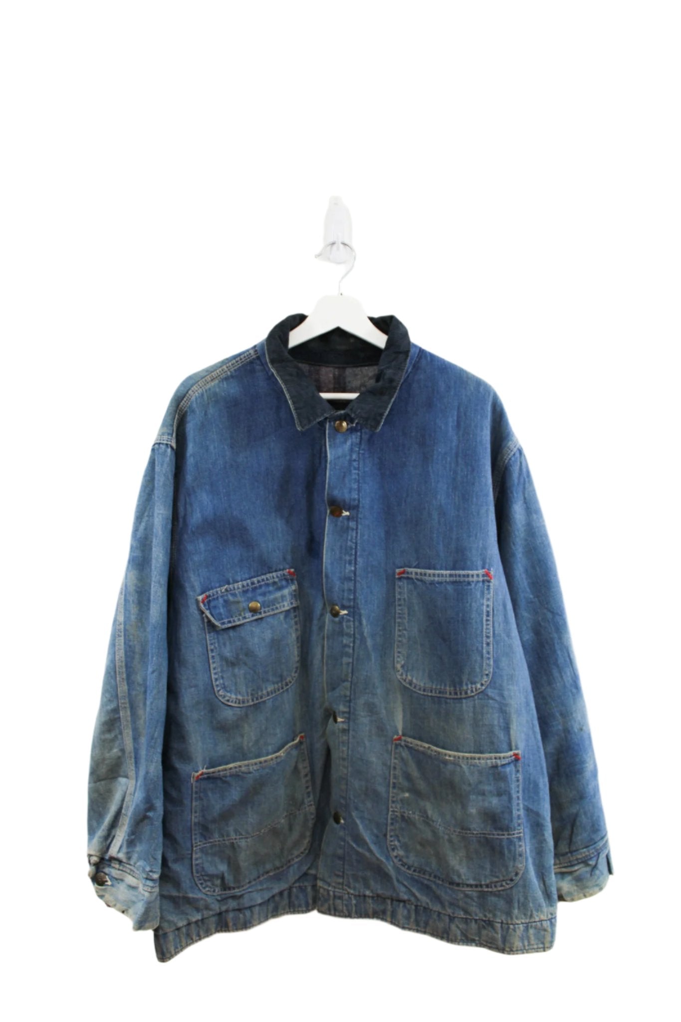 Z- Vintage 50s/60s Sears Blanket Lined Denim Chore Coat – HG VINTAGE
