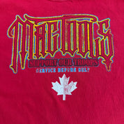 J- Mag Tools Support Our Troops Canadian Military & Dog Graphic Tee - XL