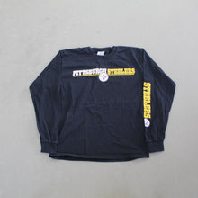 Load image into Gallery viewer, D- Pittsburgh Steelers NFL Text  &amp; Logo Long Sleeve Tee
