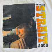 J- Vintage '03 George Strait The Roads Less Travelled Tour Picture Tee - XL