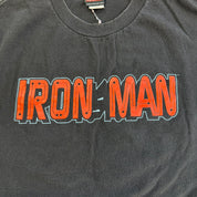 J- Vintage Y2K Marvel Mad Engine Iron Man Text & Graphic Long Sleeve Tee - XL