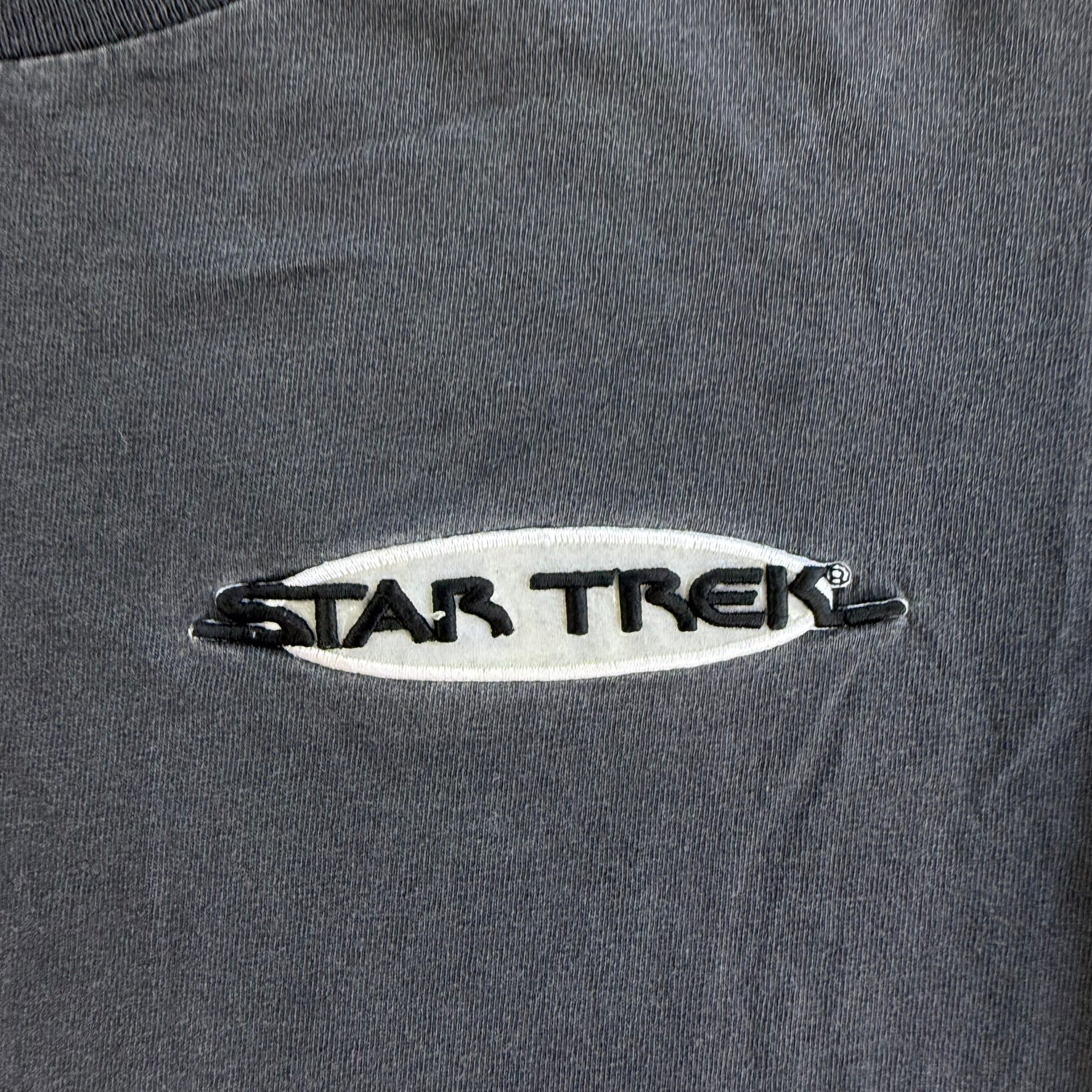 J- Vintage '97 Star Trek The Experience Las Vegas Hilton Embroidered Logo Made In USA Single Stitch Tee - S