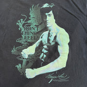 J- Vintage Bruce Lee Don't Think - Feel! Picture Graphic Tee - L