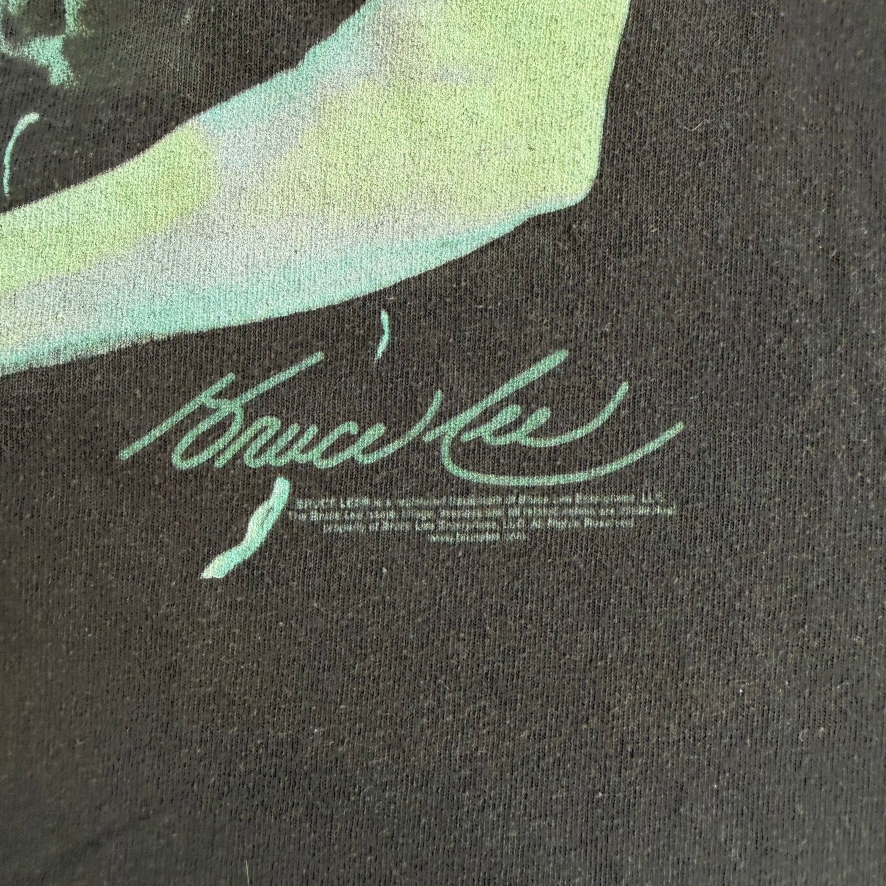 J- Vintage Bruce Lee Don't Think - Feel! Picture Graphic Tee - L