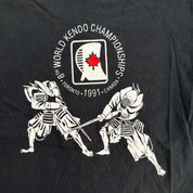 J- Vintage '91 Toronto Canada World Kendo Championship Graphic Single Stitch Tee - L