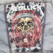 Load image into Gallery viewer, D- HOM Metallica Vertigo GAP Reworked Denim Jacket
