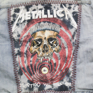 D- HOM Metallica Vertigo GAP Reworked Denim Jacket