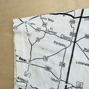 J- Vintage '92 Texas Map All Over Print Graphic Made In USA Single Stitch Tee - L