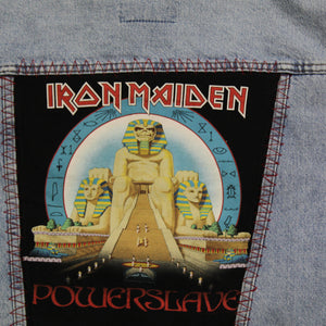 D- HOM Iron Maiden Power Slave Reworked Denim Jacket