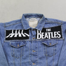 Load image into Gallery viewer, D- HOM The Beatles Abbey Road Reworked Denim Jacket
