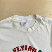 J- Vintage Flying Tigers Squadron Fighter Plane Graphic Made In USA Single Stitch Tee - XL