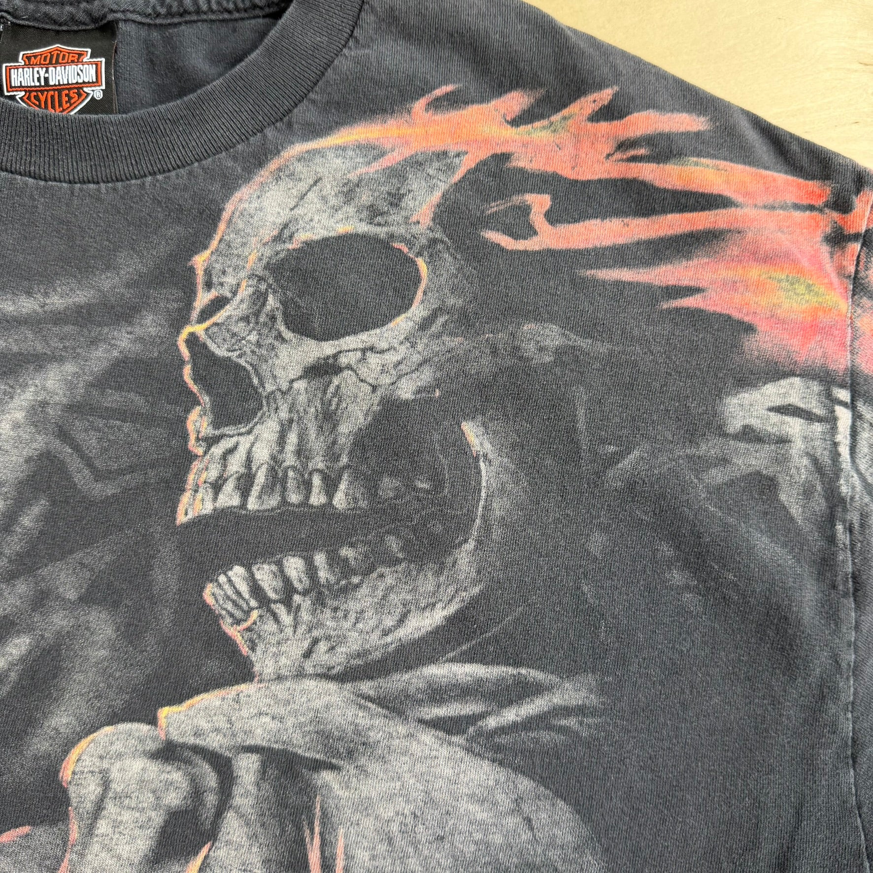 J- '14 Harley Davidson Cancun Mexico Jumbo Print Graphic Tee - XL