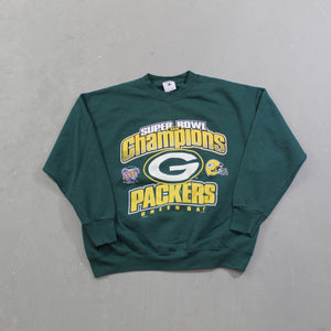 D- Vintage 1997 Green Bay Packers NFL Super Bowl31 Champs Crewneck