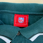 J- Vintage Philadelphia Eagles NFL Embroidered Logo Long Sleeve Rugby Shirt - XL