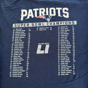 J- '17 New England Patriots NFL Super Bowl 51 Lineup Graphic Long Sleeve Tee - L