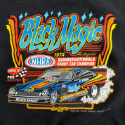 J- Vintage NHRA Drag Racing Black Magic Graphic Crewneck - 3XL