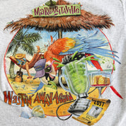 J- Vintage '96 Margaritaville Blew Out My Flippers Graphic Made In USA Single Stitch Tee - XL
