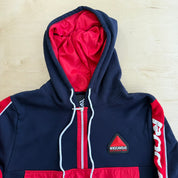 J- Vintage Rocawear Embroidered Logo Quarter Zip Pullover Hoodie - M