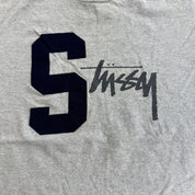 J- Vintage Stussy Felt Text Graphic Tee - M