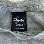 J- Vintage Stussy Felt Text Graphic Tee - M
