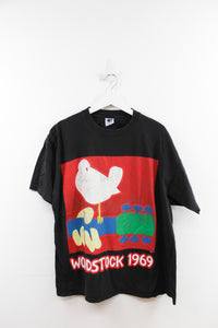 CC- Vintage 1969 Woodstock Logo Gem Tag Single Stitch Tee