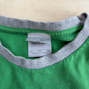 J- Vintage Y2K Nike Text Graphic Ringer Tee - XL