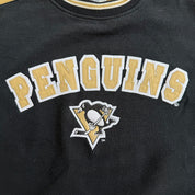 J- Vintage Pittsburgh Penguins NHL Lee Embroidered Logo & Text Crewneck - XL
