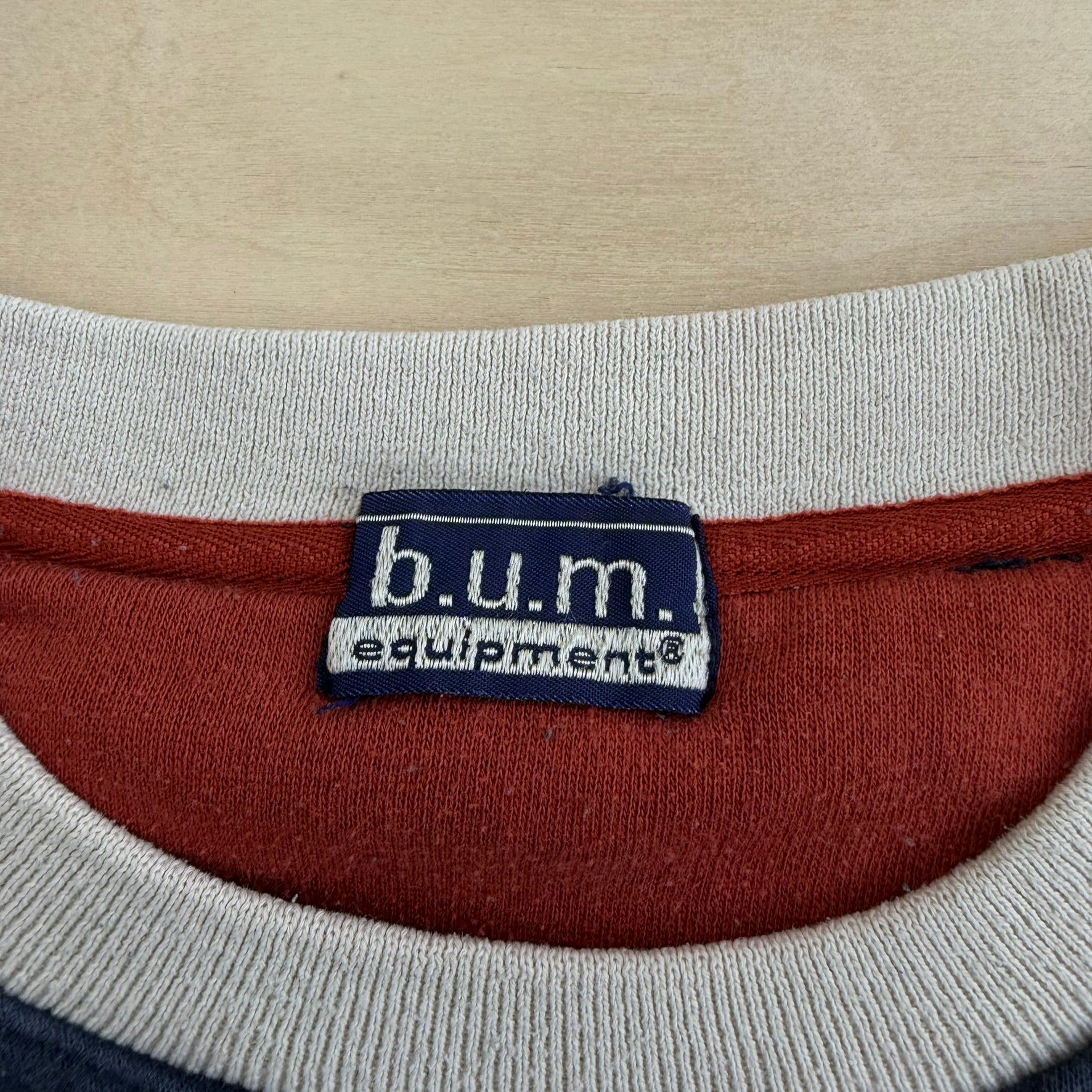 J- Vintage Bum Equipment Embroidered Logo & Puff Print Numbers Crewneck - XL
