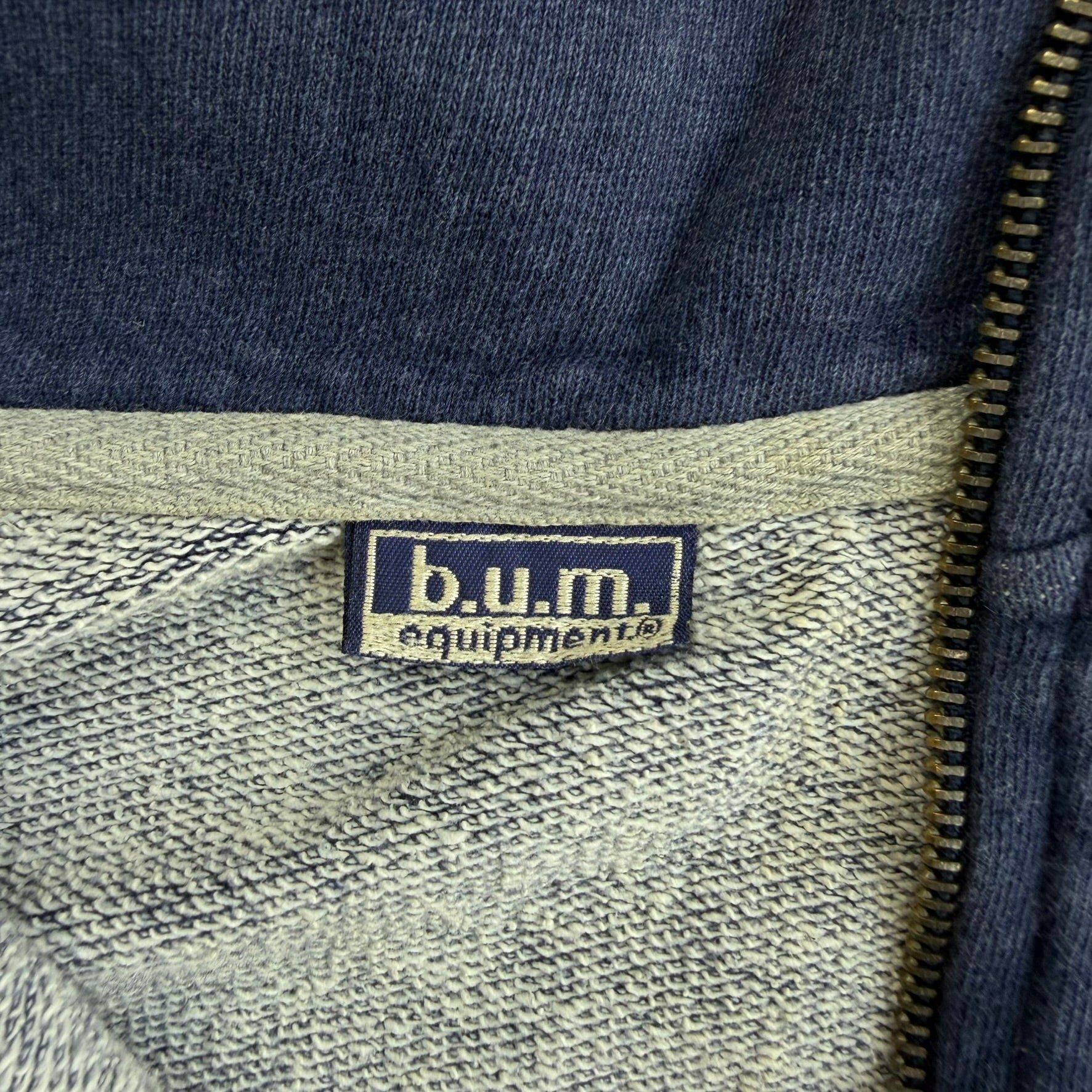 J- Vintage Bum Equipment Athletics League Embroidered Logo Quarter Zip Crewneck - L