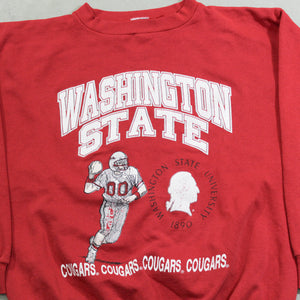 D- Vintage Washington State Football Graphic Crewneck