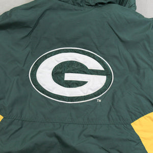 D- Vintage Green Bay Packers NFL Starter Hooded Winter Jacket