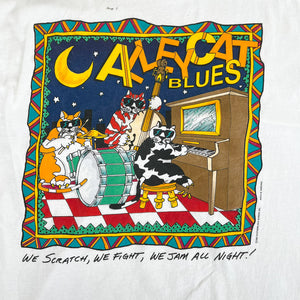 F- Vintage '92 Alley Cat Blues Graphic Single Stitch Tee
