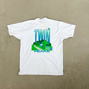 F- Vintage Welcome To Twin Peaks Graphic Single Stitch Tee
