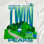 F- Vintage Welcome To Twin Peaks Graphic Single Stitch Tee