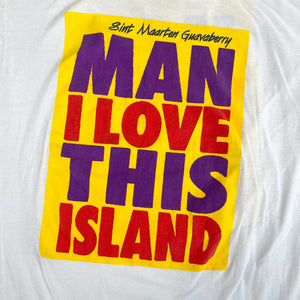 F- Vintage Man I Love This Island Graphic Single Stitch Tee