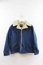 Load image into Gallery viewer, Vintage Maverick Sherpa Lined Denim Jacket
