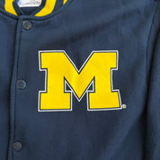 J- Vintage University Of Michigan Logo & Seal Bomber Jacket - L
