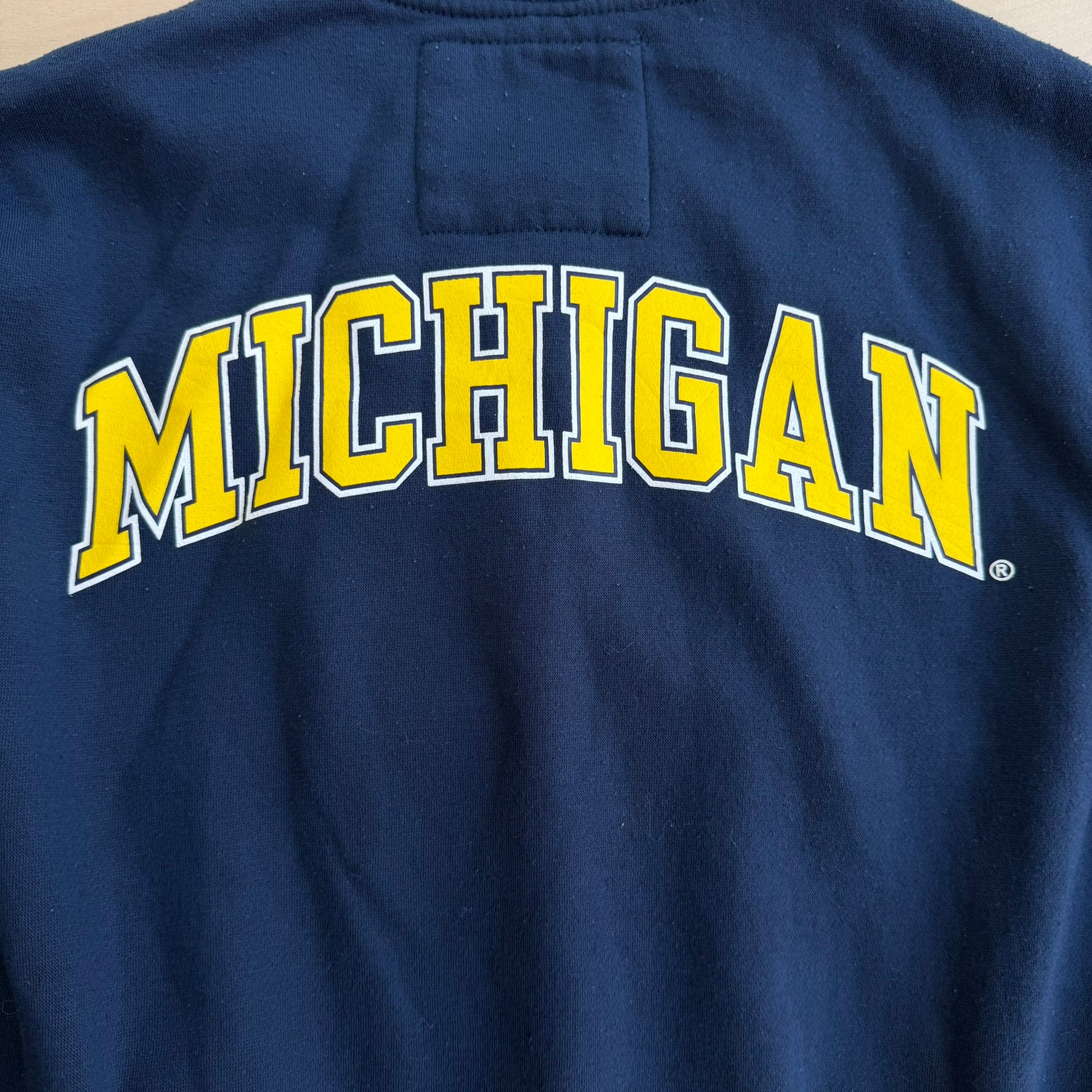 J- Vintage University Of Michigan Logo & Seal Bomber Jacket - L