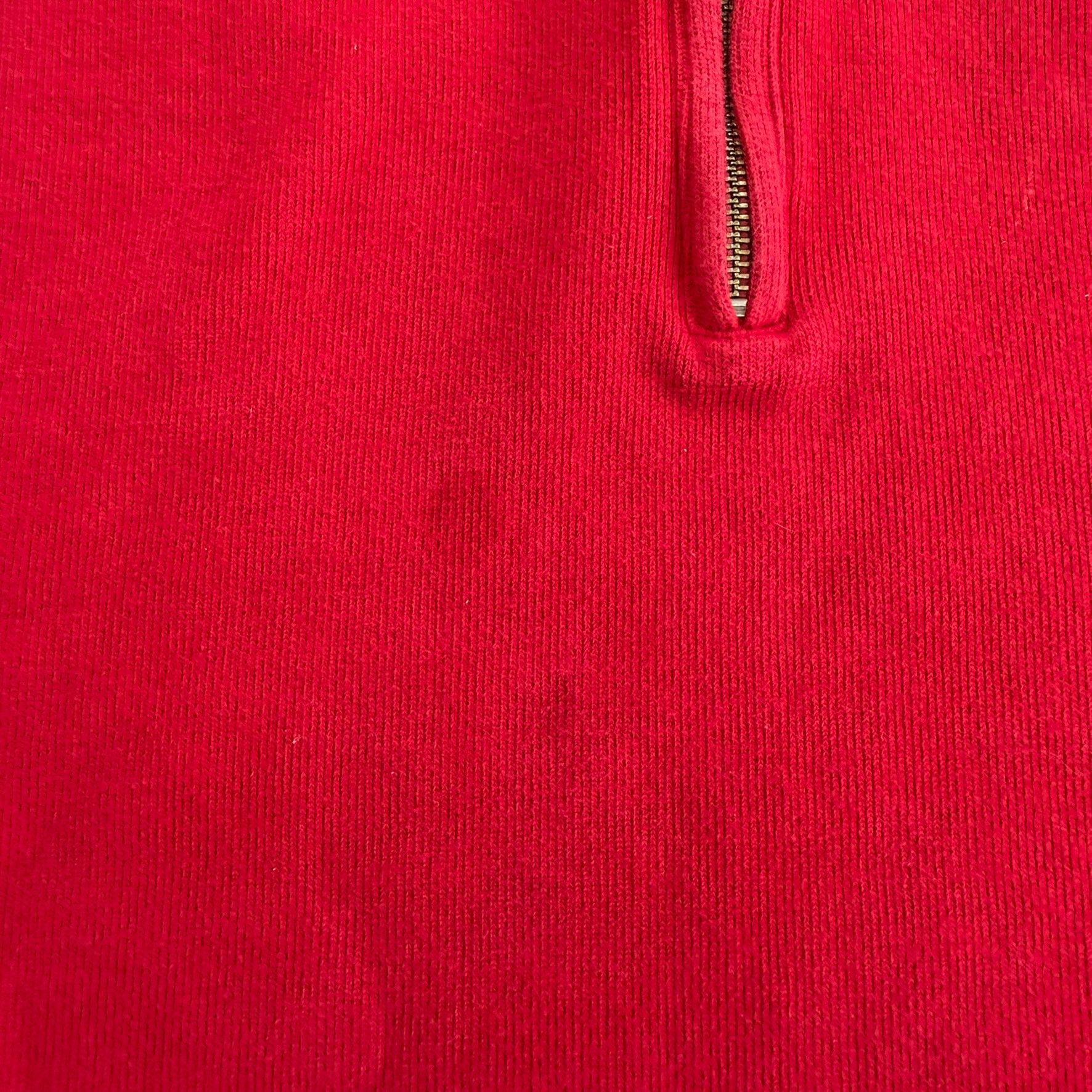J- Vintage Polo RL Embroidered Logo Quarter Zip Knit Sweater - XL