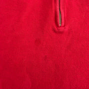 J- Vintage Polo RL Embroidered Logo Quarter Zip Knit Sweater - XL