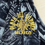 J- Vintage Playa Del Carmen Mexico Aztec All Over Print Graphic Tee - L