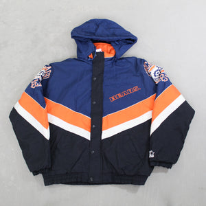 D- Vintage Chicago Bears NFL Starter Zip Up Winter Jacket