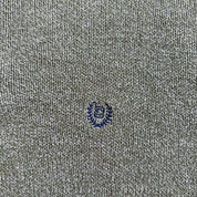 J- Vintage Chaps RL Embroidered Logo Olive Green Henley Knit Sweater - L