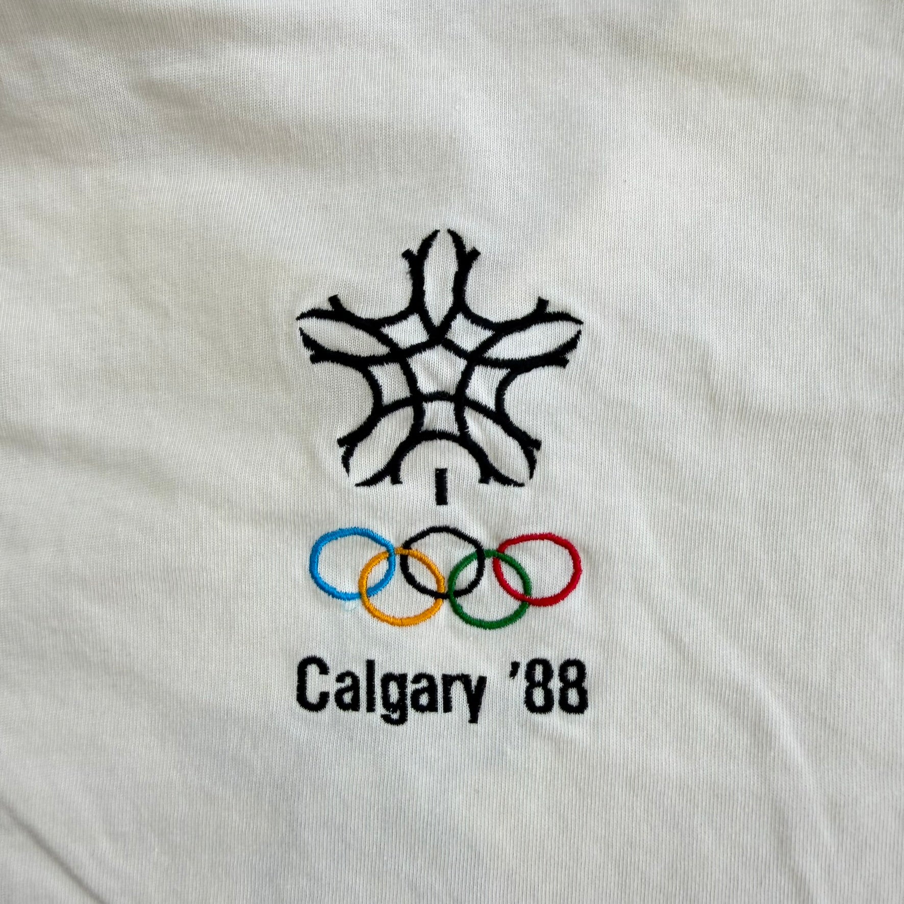 J- Vintage '88 Adidas Calgary Alberta Olympics Graphic Tee - XL