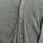 J- Vintage Chaps RL Dark Green Cardigan Knit Sweater - L